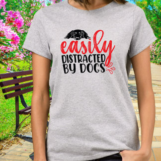 Funny leicht von der Dackel abgelenkt T-Shirt
