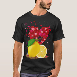 Funny Lemon Fruit Lover Herzstück Gestrün Lemon Va T-Shirt