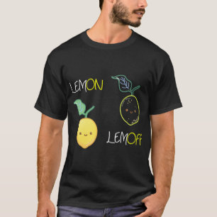 Funny Lemon Lemoff Pun Vegan Frucht Lover Vegan Wo T-Shirt
