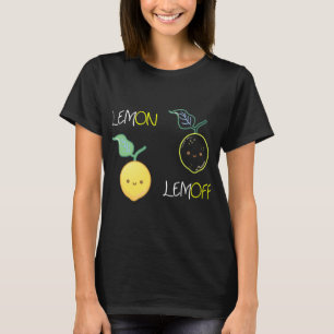 Funny Lemon Lemoff Pun Vegan Frucht Lover Vegan Wo T-Shirt