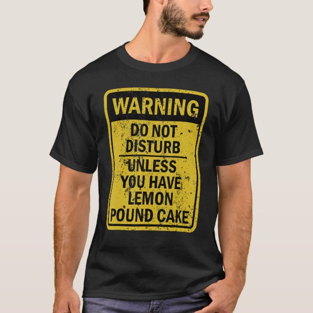 Funny Lemon Pund Cake Food Dessert T-Shirt (Vorderseite)