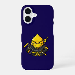 Funny Lemon Shinobi Ninja Nunchucks Illustration iPhone 16 Hülle