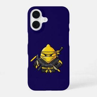 Funny Lemon Shinobi Ninja Nunchucks Illustration iPhone 16 Hülle