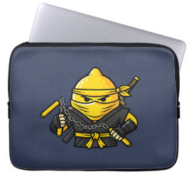 Funny Lemon Shinobi Ninja Nunchucks Illustration Laptopschutzhülle