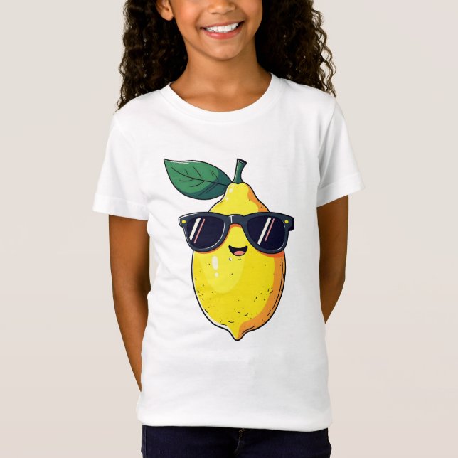 Funny Lemon Sunglasses T-Shirt (Vorderseite)