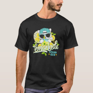 Funny Lemonade Stand CEO Niedlich Cat Lemon Juice  T-Shirt