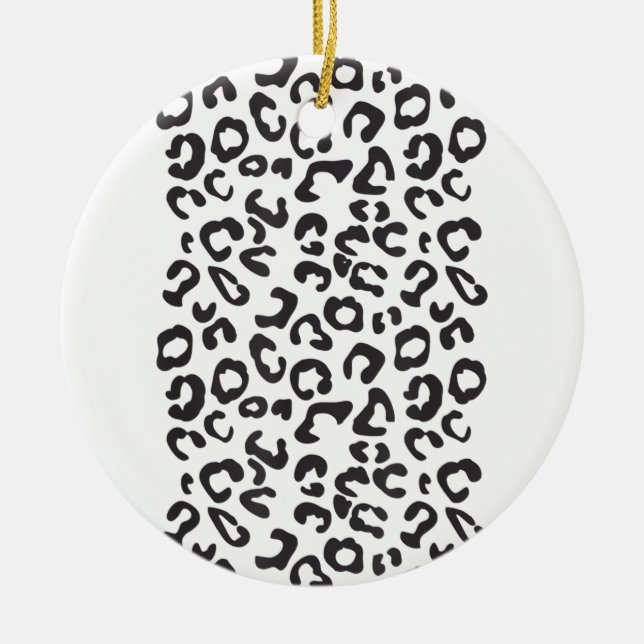Funny Leopard Animal Keramik Ornament (Vorne)
