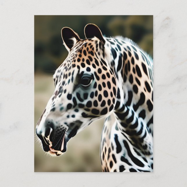 Funny Leopard Appaloosa Pferd Postkarte (Vorderseite)