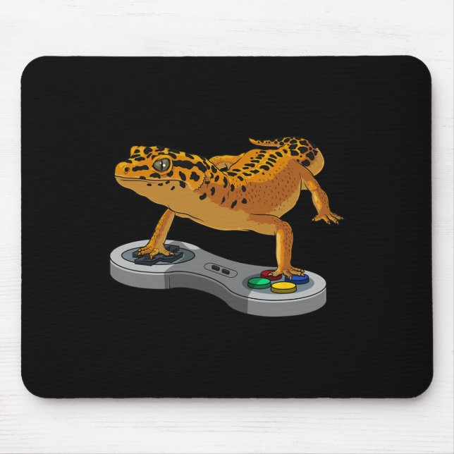 Funny Leopard Gecko Bearded Dragon Gift Kinder Coo Mousepad (Vorne)