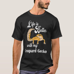 Funny Leopard Gecko Shirt Besseres Leben