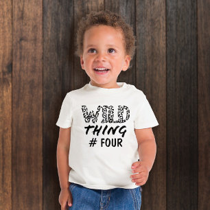 Funny Leopard Print, Zitat von Wild Things Baby T-shirt