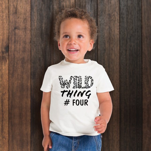 Funny Leopard Print, Zitat von Wild Things Baby T-shirt (Von Creator hochgeladen)