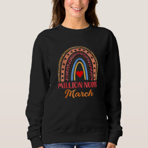 Funny Leopard Rainbow Million Nurse März 2022 Lov Sweatshirt