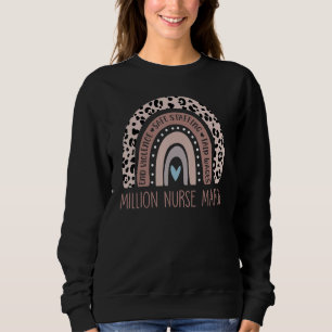 Funny Leopard Rainbow Million Nurse März 2022 Lov Sweatshirt