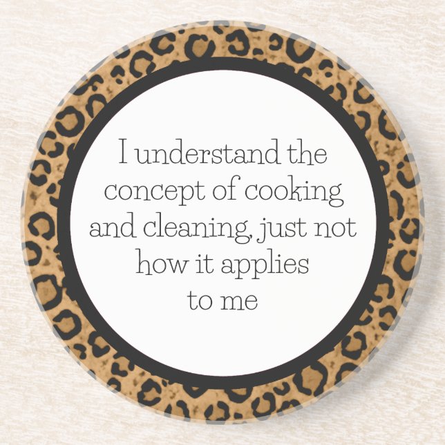 Funny Leopard Untersetzer (Vorne)