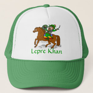Funny Lepre Khan St Patrick's Day Truckerkappe