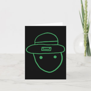 Funny Leprechaun Amateur Sketch Meme Irish St Patr Karte