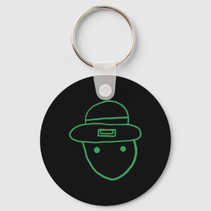 Funny Leprechaun Amateur Sketch Meme Irish St Patr Schlüsselanhänger