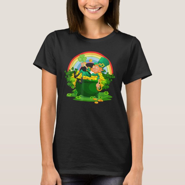 Funny Leprechaun Boys Girls Men Women St. Patty's  T-Shirt (Vorderseite)