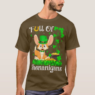 Funny Leprechaun Kleeblatt Leaf Fennec T-Shirt