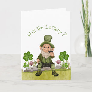Funny Leprechaun St. Patrick's Day Gruß Karte