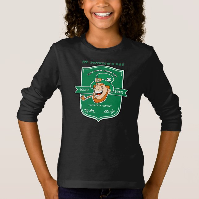 Funny Leprechaun St. Patrick's Day T-Shirt (Vorderseite)