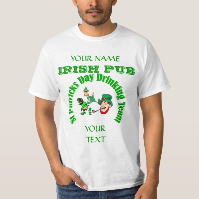 Funny leprechaun St Patrick's T-Shirt (Vorderseite)