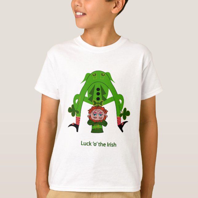 Funny Leprechaun T-Shirt (Vorderseite)