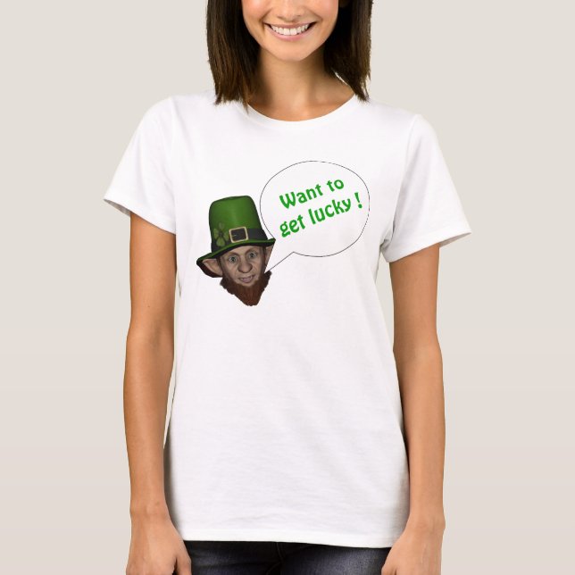 Funny Leprechaun T-Shirt (Vorderseite)