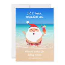 Funny "Let It Snow" Florida Strand Weihnachten