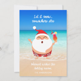 Funny "Let It Snow" Florida Strand Weihnachten