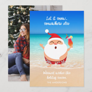 Funny "Let It Snow" Florida Strand Weihnachten