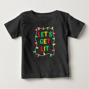 Funny Let's Get Lit Christmas Shirt