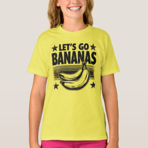 Funny Let's Go Bananen gestresste Grunge Meme T-Shirt