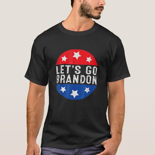 Funny Let's Go Brandon T-Shirt (Vorderseite)