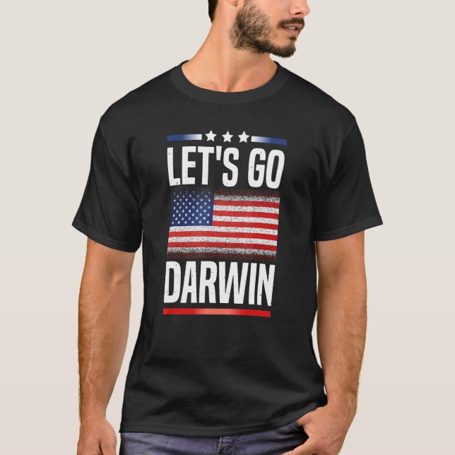 Funny Let's Go Darwin T-Shirt (Vorderseite)