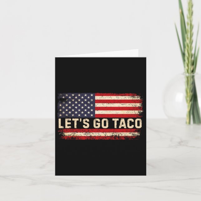 Funny Let's Go Taco 23 Karte (Vorderseite)