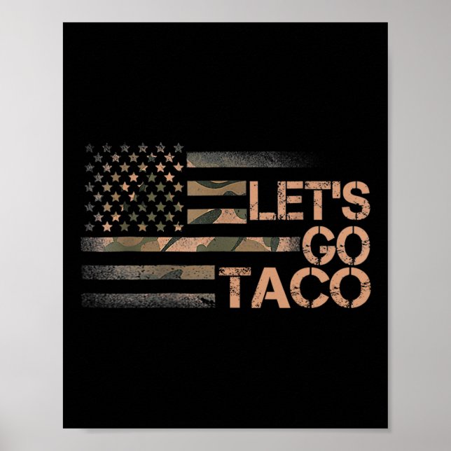 Funny Let's Go Taco 3 Poster (Vorne)