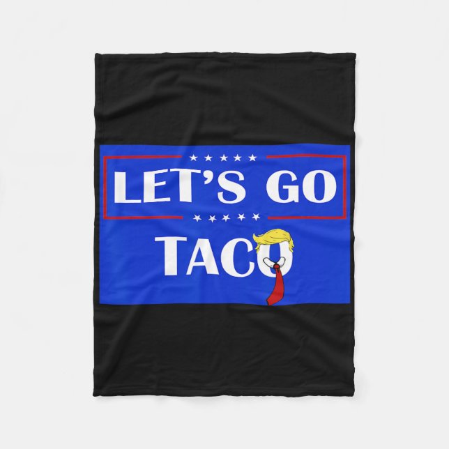 Funny Let's Go Taco 54 Fleecedecke (Vorderseite)