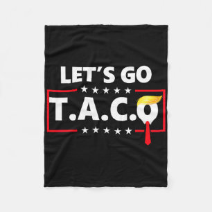 Funny Let's Go Taco Fleecedecke