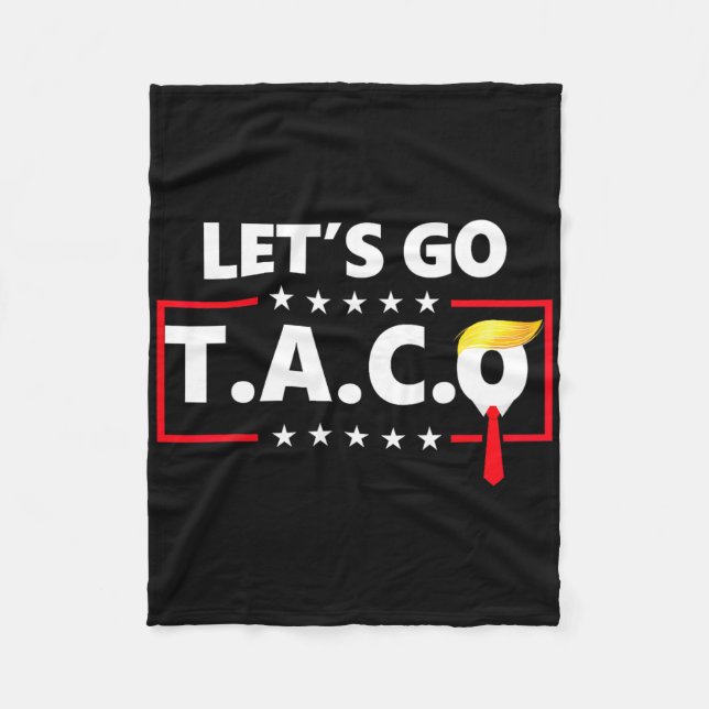 Funny Let's Go Taco Fleecedecke (Vorderseite)