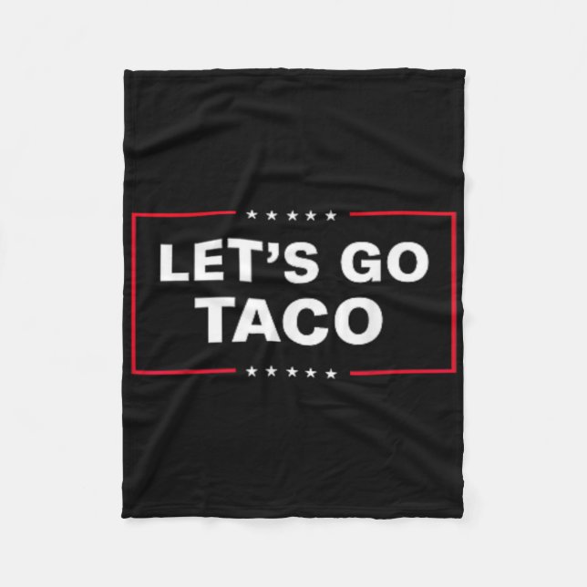 Funny Let's Go Taco &# Fleecedecke (Vorderseite)