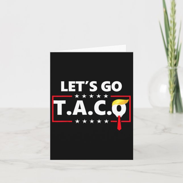 Funny Let's Go Taco Karte (Vorderseite)