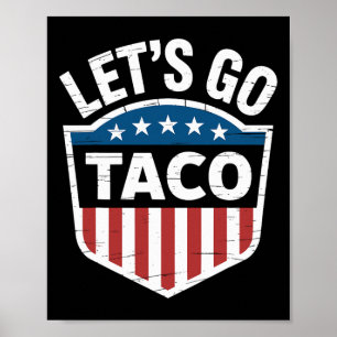 Funny Let's Go Taco Shirt Lass uns Taco Männer Fra Poster