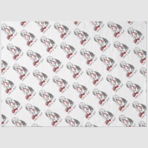 Funny Let's Go! Walk Old English Sheepdog (Grau 1) Seidenpapier