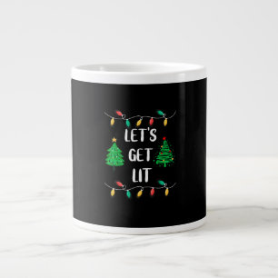 Funny Let's Lit Christmas Lights Holidays erhalten Jumbo-Tasse
