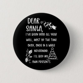 Funny Letter to Weihnachten Weihnachten Weihnachts Button