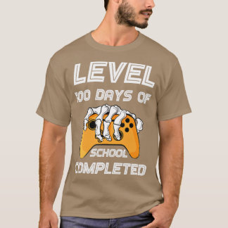 Funny Level 100 Days of School abgeschlossen glück T-Shirt