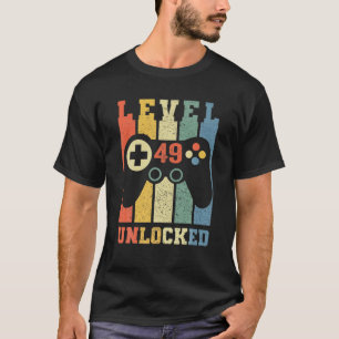Funny Level 49 Video Game Gamer Boys Girl T-Shirt