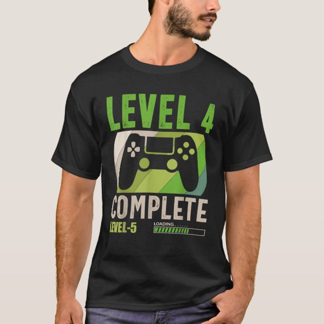 Funny Level 4 - Komplette Level 5 Ladespieler 4. T-Shirt (Vorderseite)